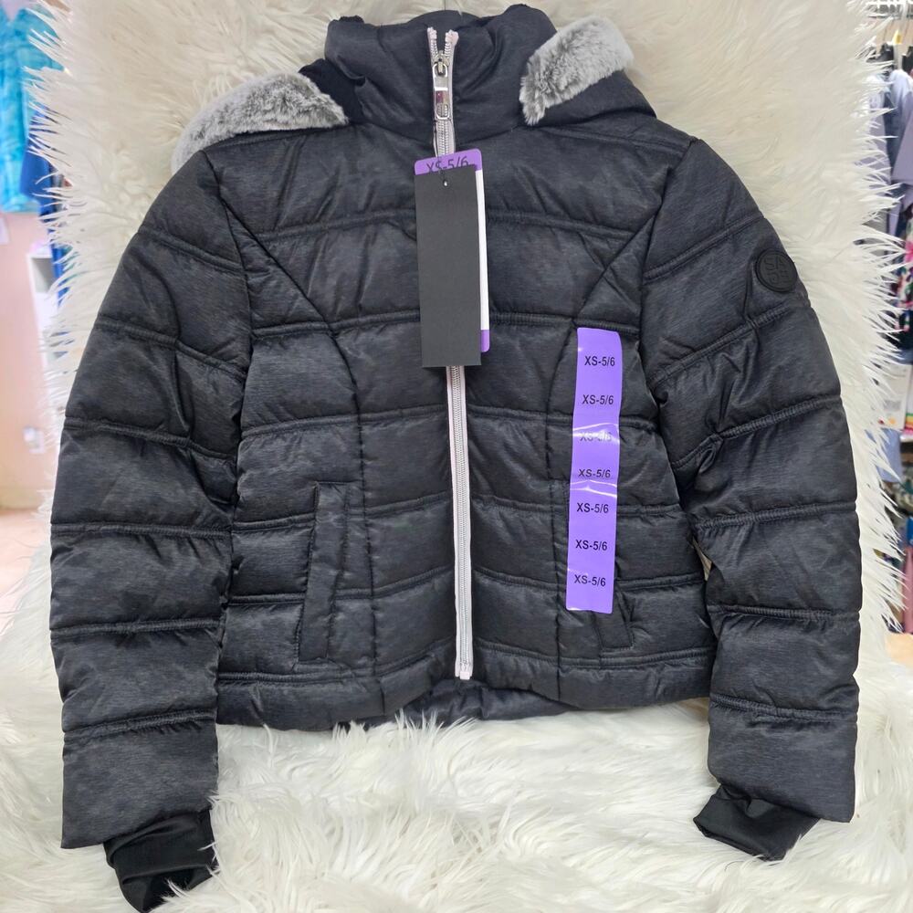 SAGE Collective Girl’s Hooded Winter Jacket Water Resistant XS